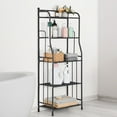thumbnail image 4 of 5-Tier Iron Tower Shelf Black, 4 of 8