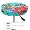 thumbnail image 4 of Kll Cartoon Map Of Europe Round Bar Chair Cushion Cover 13 Inch,Bar Stool Protector With Elastic, Soft Washable, 4 of 7