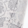 thumbnail image 5 of Kitchen Curtains Paisley Scroll Print Linen Small Window Curtains Tier Curtains for Bathroom Medallion Design Burlap Vintage Jacobean Floral Cafe Curtains 24 Inch Length 2 Panels Grey on Beige, 5 of 6