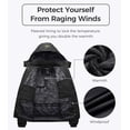 thumbnail image 3 of Chaqueta de esquí wantdo para hombre, impermeable, color negro nieve, 3XL, 3 of 6