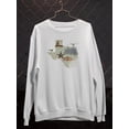 thumbnail image 3 of Illustrated State-texas Sweatshirt Women -Jacob Green Designs, Female Large, 3 of 4