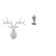 thumbnail image 1 of Estatua de cabeza de ciervo,Decoración de pared con cabeza de ciervo,animales,adorno para el hogar,Figura de escritorio,Estatua de, 1 of 8