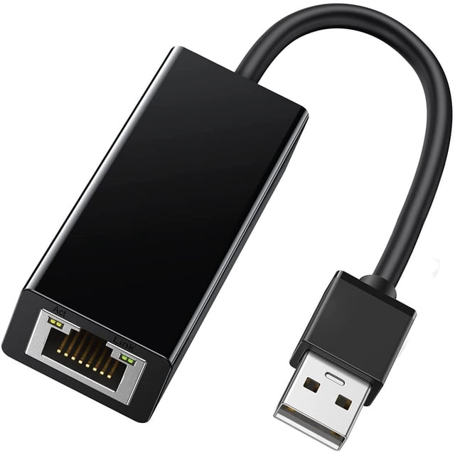 Adaptateur Ethernet USB 2.0 vers 10 100 Réseau RJ45 LAN Filaire Compatible avec Nintendo Switch Wii Wii U MacBook Chromebook Windows Mac OS Surface Linux ASIX AX88772A Chipset