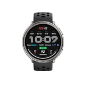 Amazfit Active 2 Smart Watch 44mm, GPS Maps with Direction, Fitness Tracker, 10 Day Battery, Sleep Monitor, 160+ Sport Modes, Water Resistant, for Android & Apple iPhone, Black Silicone
