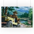 thumbnail image 2 of California, Smokey Bear, Leaving in SUV, Vintage Poster (24x36 Giclee Gallery Art Print, Vivid Textured Wall Decor), 2 of 3
