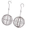 thumbnail image 1 of 13cm&28cm Retro Iron Ball Shape Succulent Pot Metal Hanging Plant Holder, 1 of 9