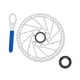 thumbnail image 4 of Centro de bicicleta Bloqueo de freno Disco de disco Rotor Aleación de aluminio de acero inoxidable Diámetro 203 mm, 4 of 8