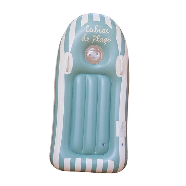 koolsoo Inflatable Surfboard PVC Surf Body Board for Beach Party Water Entertainment Green