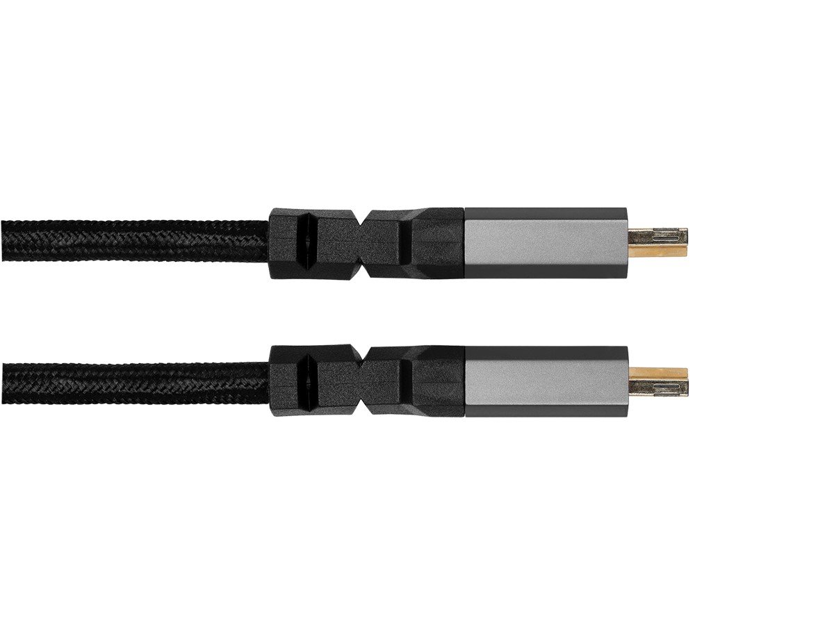 Monoprice 8K Certified Ultra High Speed HDMI Cable - 20 Feet - Black | Braided - HDMI 2.1, 8K@60Hz, 4k@120Hz, 48Gbps, HDR, VRR, CL3 In-Wall Rated