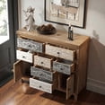 thumbnail image 3 of Tcbosik Dresser with 2 Cabinets and 7 Drawers, 39.3"W Chest of Drawers, Storage Organizer for Closet, Living Room, Easy Assembly, Colorful, 3 of 6