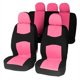 thumbnail image 1 of Funda de asiento de coche, funda de asiento de tela de poliéster, funda de asiento universal para las cuatro estaciones, funda de cojín, juego de 4 piezas, juego de 9 piezas, 1 of 6