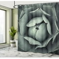 thumbnail image 5 of Ambesonne Floral Shower Curtain, Flourishing Grey Cactus, 69"Wx84"L, Grey, 5 of 5