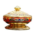 thumbnail image 1 of Quemador de con tapa 6cm ornamento quemador de dorado Sunnimix sostenedor de incienso, 1 of 7