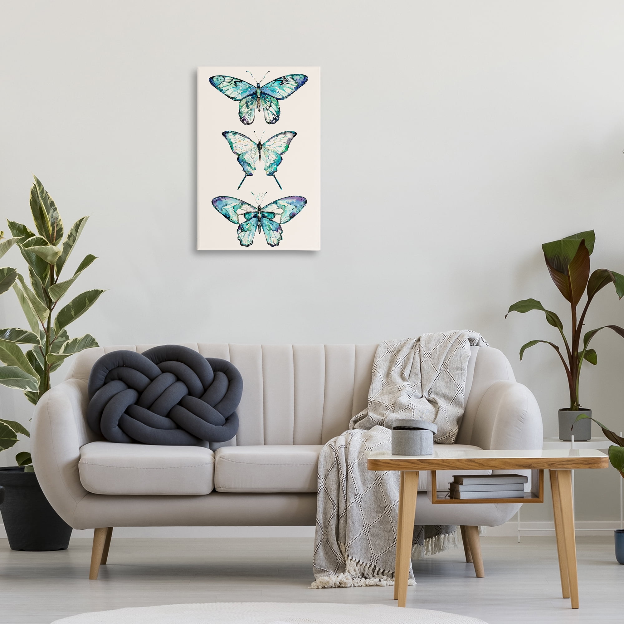 Stupell Industries Classic Butterfly Specimens Insects Painting Wrapped Canvas Art Print Wall Art, 20 x 30