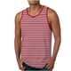 thumbnail image 4 of Tanques para Hombre para el Verano Solto Chaleco Raya Impresión Deporte Cuello Redondo Superior, 4 of 5