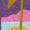 HEATHER PURPLE, variant on Instant Message - Palm Beach Deco - Youth Girls Fitted Short Sleeve T-Shirt