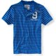 thumbnail image 1 of Aeropostale Playera gráfica a rayas para hombre, azul, mediana, 1 of 1