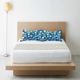 thumbnail image 6 of Yayeee Pillowcase Standard Size Set of 2 Satin Wrinkle Resistant Pillow Case, Blue Dots, 6 of 8