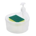 thumbnail image 1 of Dishwasher Dispenser Sponge Holder Washing Soap Dispenser 2 In 1 Washing Up Liquid Dispenser, 1 of 8