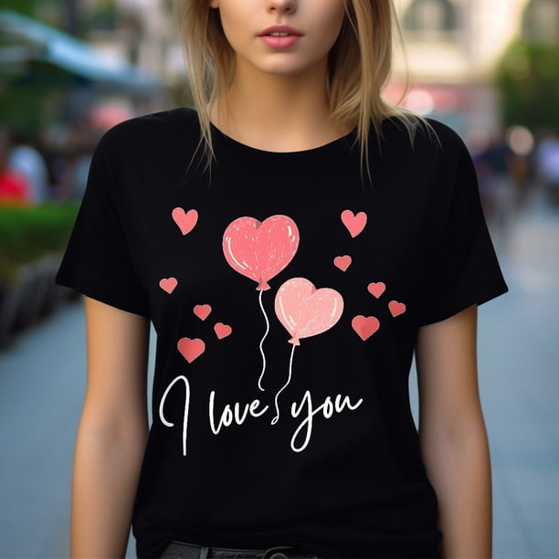 Fiudx Ofertas de La Semana Camiseta de Manga Corta Holgada con Cuello Redondo y Estampado Informal a La Moda para Mujer