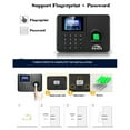 thumbnail image 4 of Fingerprint Attendance Biometric Machine System Employee Keypad Electric Time Clock Recorder USB Data Manage, 4 of 5