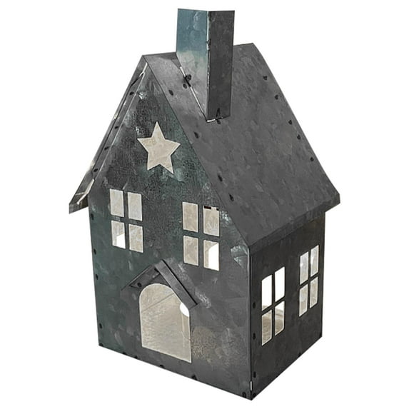 House Shape Candle Holder | Vintage House Shaped Metal Lantern | Tealight Lantern House Candlesticks Dining Room Table Decor Crafts