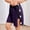 Dark Purple, variant on Tear Away Shorts for Women Side Split Open Breakaway Post Surgery Recovery Bottoms Army Green S