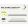thumbnail image 3 of Bestco 42" Orthopedic Dog Bed for Extra Large Dogs with Egg Crate Foam Removable Washable Cover Brown, 3 of 11