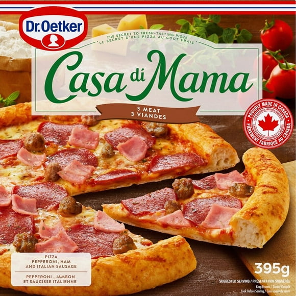 Dr. Oetker Casa di Mama 3 Meat Pizza, 395 g