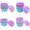Small 4 Shape, variant on 48 count Donut Mold, 2.75" Diameter 0.98" Deep Mini Baking Cups, Non-Stick, 4 Shape Molds, Heat Resistant Bakeware for Bagel, Muffin, Jello and Cake Baking