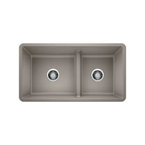 BLANCO PRECIS 1.75 Low Divide Undermount - Truffle
