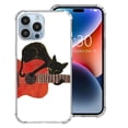 thumbnail image 2 of Cat with Guitar Case for iPhone 13 Pro,Aesthetic Art Design TPU Bumper Cover Case, 2 of 3