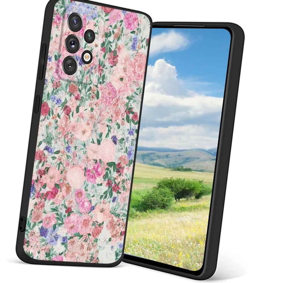 Floral-87 Phone Case, Degined for Samsung Galaxy A32 5G Case Men Women, Flexible Silicone Shockproof Case for Samsung Galaxy A32 5G