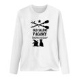 thumbnail image 4 of Raeneomay Long Sleeve Shirts Oversize Women Tops Casual Fashion CrewNeck Pullover Round-Neck Printing T-Shirt, 4 of 4