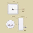thumbnail image 3 of Campana Para Cocina Controlled Sensing LED Night, Plug-In [Pack Of 8] Super Smart Dusk To Dawning Sensor, Compact Night For Bedroom, Bathroom, Hallway, Kitchen, 3 of 6