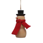 4" Wood Snowman Ornament by Ashland-Christmas Ornaments