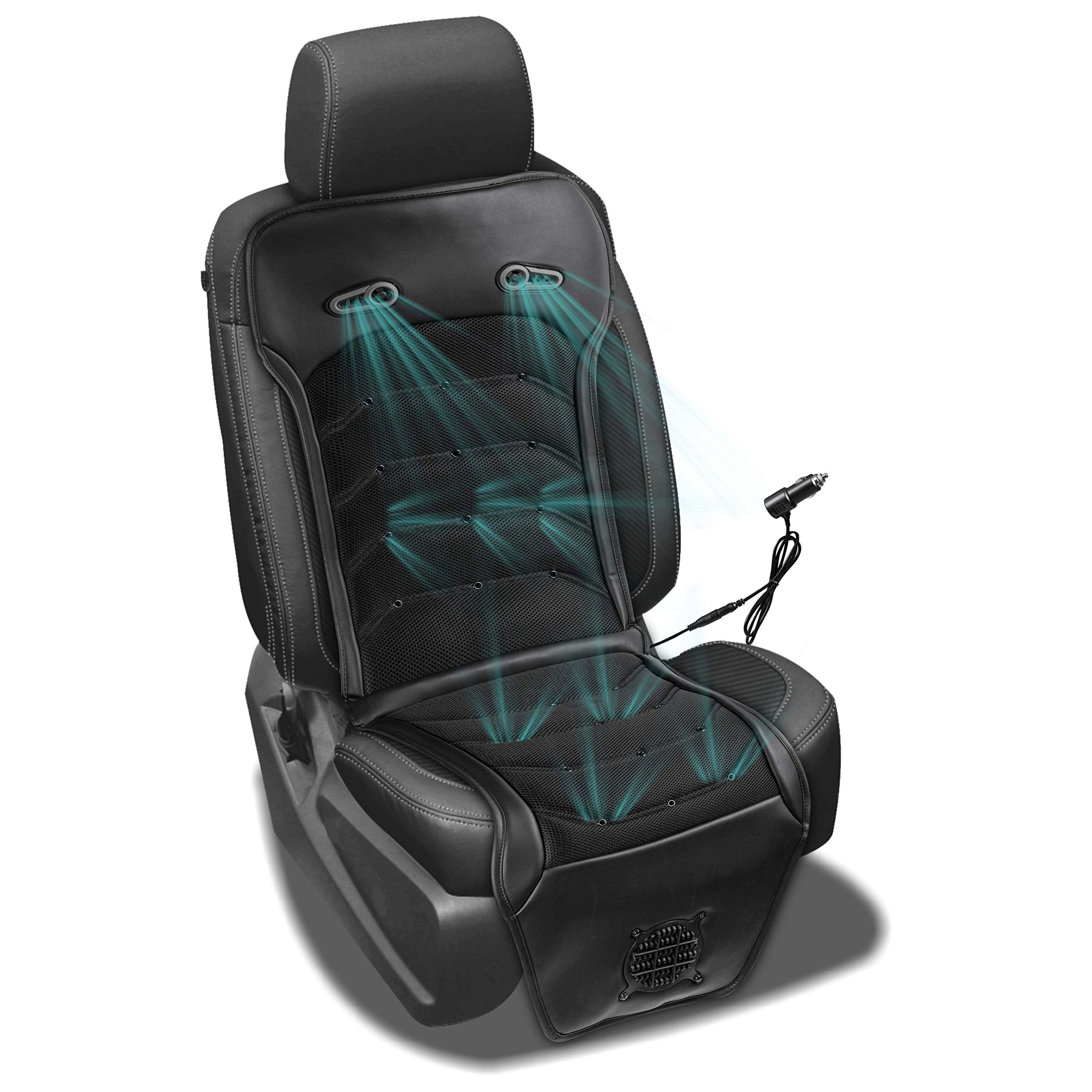 Zento Deals Car Cooling Seat Cushion Cover - 12V Air Ventilated Cooling ...