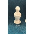 thumbnail image 1 of Shisuyan 2 Pcs Embouts en Bois : Embouts d'Escalier en Bois Sculpté de Style Européen pour Tringle à Rideaux, Poteau de Lit - Forme Ronde en Sablier - Hauts Décoratifs pour Poteau de Neufel pour la Rénovation de la Maison, 1 of 8