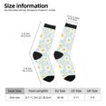 thumbnail image 2 of KLL Daisies Flowers Print Cool Socks Men's Women's Crew Socks Funny Crazy Novelty Stockings, 2 of 6