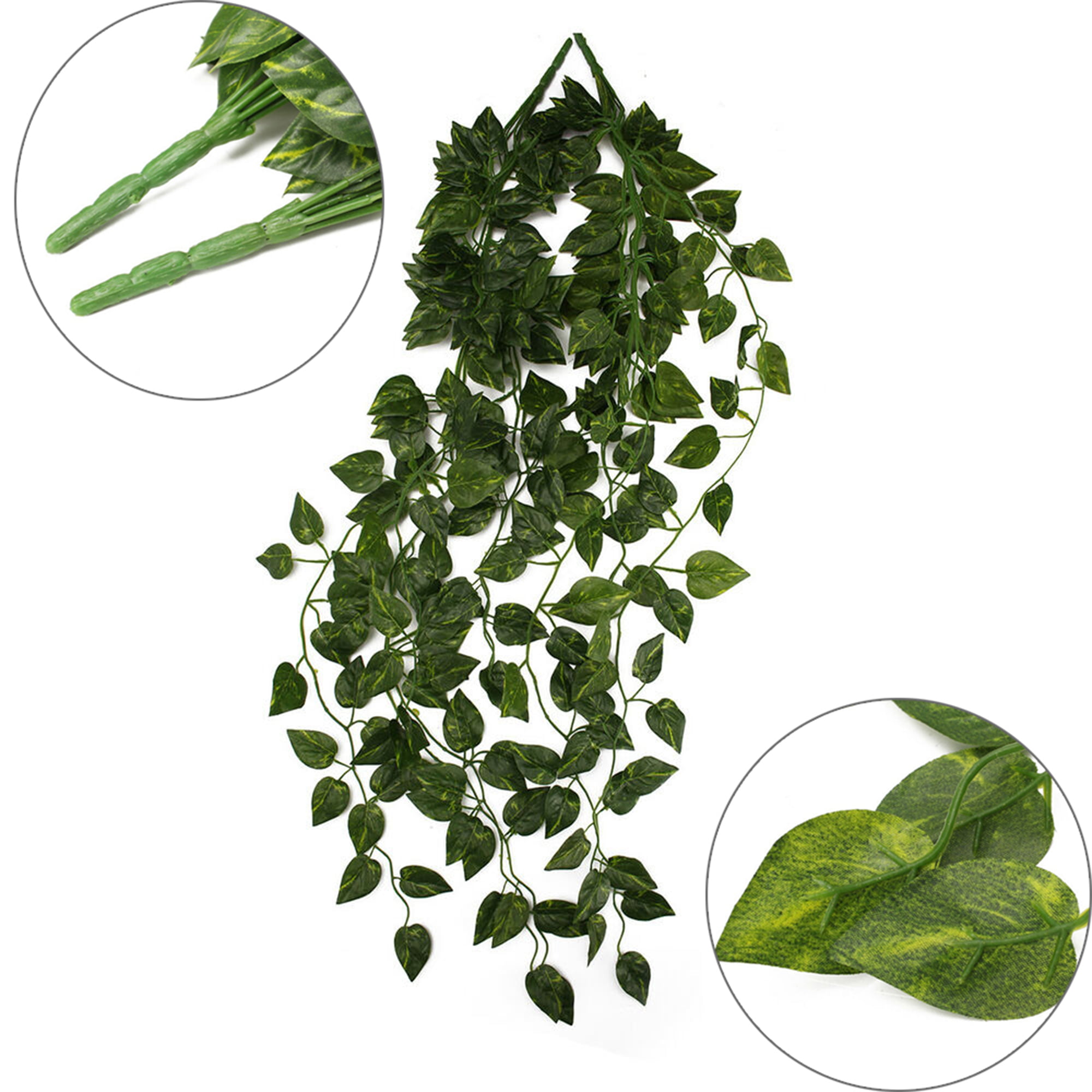 2 Bunches Begonia Leaf Vine Hangings Artificial Garland 