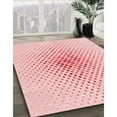thumbnail image 2 of Ahgly Company Indoor Rectangle Patterned Pink Bubble Gum Pink Area Rugs, 7' x 10', 2 of 6