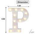 thumbnail image 3 of LED Marquee Letter Lights Sign, Light Up Alphabet Letter for Home Party Wedding Decoration P, 3 of 5