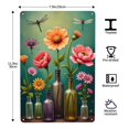 thumbnail image 4 of Vintage Tin Sign Metal Sign Dragonfly Metal Tin Sign What A Wonderful World I See Trees Of Green Red Roses Too Flowers Vintage Tin Sign For Yard Garden Farm Wall Decor 12X8 In, 4 of 6