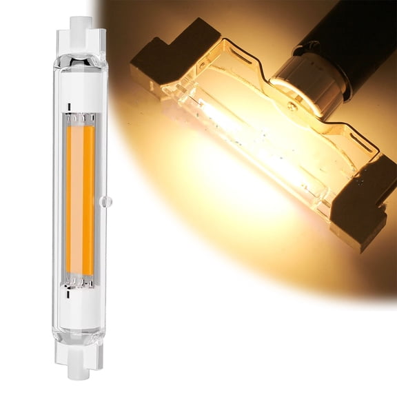 R7S 118mm LED Bulb, 30W Dimmable Floodlight, 3000LM 3000K Warm White, 360° Beam Angle, 300W Halogen Replacement