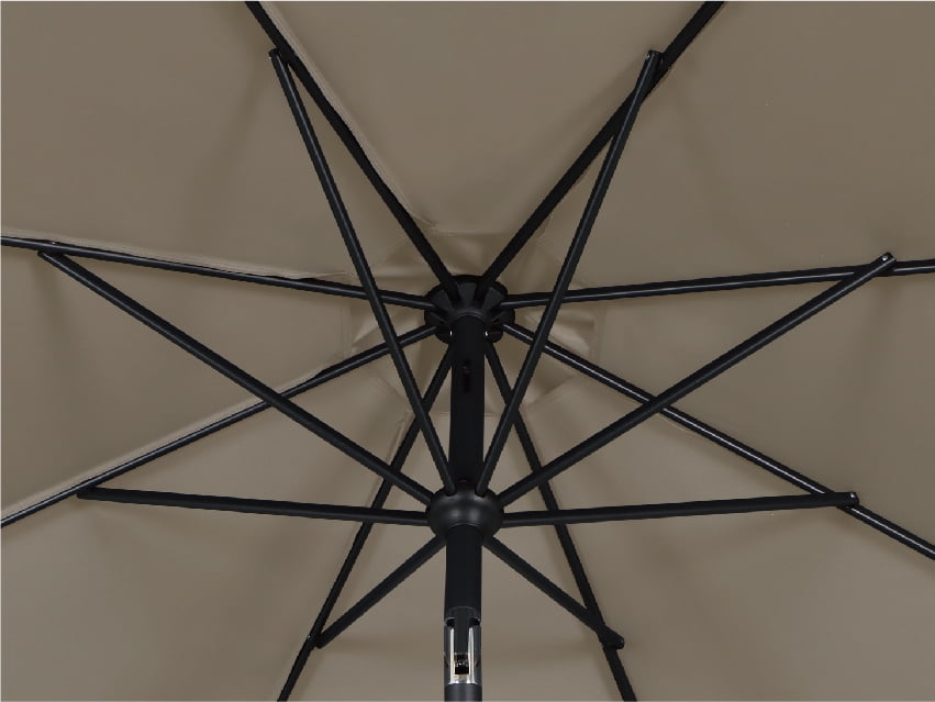 AE Outdoor 9ft Patio Umbrella with Auto-Tilt & Crank Lift, UV Protection Outdoor Market Parasol for Garden Deck (Base Not Included)