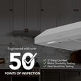 thumbnail image 5 of Broan-NuTone 36" Under Cabinet Rangehood, ENERGY STAR, 490 Max Blower CFM, Stainless Steel, 5 of 6