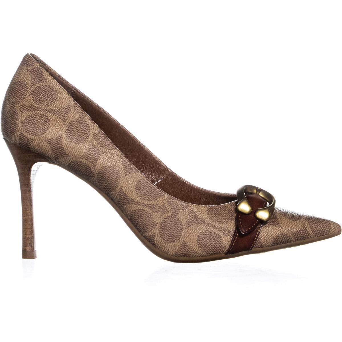 coach waverly signature buckle pumps