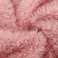 thumbnail image 4 of QATAINLAV Women's Plush Fleece Footed Pajama Pants Comfy Soft Winter Warm Lounge Trousers Solid Casual Elastic Waist Sleep Bottoms, Pink, L, 4 of 7