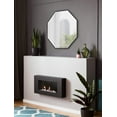 thumbnail image 2 of Kate and Laurel Rhodes Glam Octagon Mirror, 29" x 29", Black, Chic Geometric Wall Decor, 2 of 4