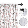 thumbnail image 4 of Blackout Kids Curtains,White Cow Milk Strawberry Pattern Childrens Insulated Curtains Set Of 2,Bedroom Essentials,Toddler Room Decor 52x63in(132x160cm), 4 of 5